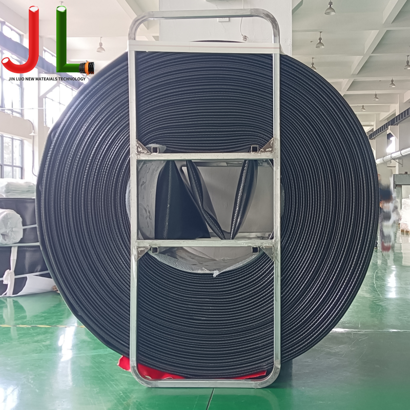Tuyau de drainage triple couche renforcé de fibres TPU : doublure intérieure, housse extérieure et tissu haute ténacité Tuyau de drainage triple couche renforcé de fibres TPU : doublure intérieure, housse extérieure et tissu haute ténacité