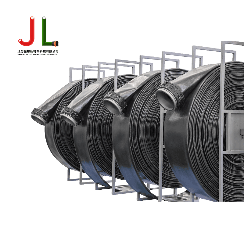 Tuyau de décharge plat en polyuréthane double couche Jinluo - résistant à l'huile et à l'abrasion